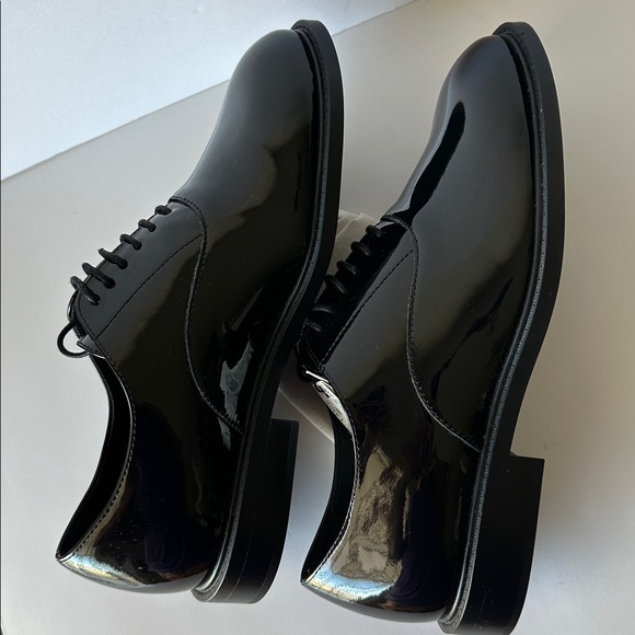 Zara Men's Glossy Black Dress Shoes - Picture 12 of 16